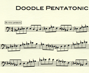 Doodle pentatonic sheet music link