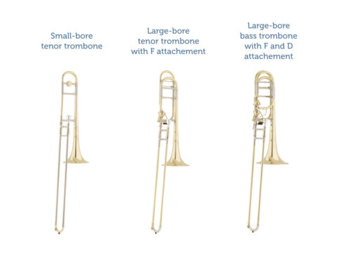 Small-bore vs. large-bore trombone