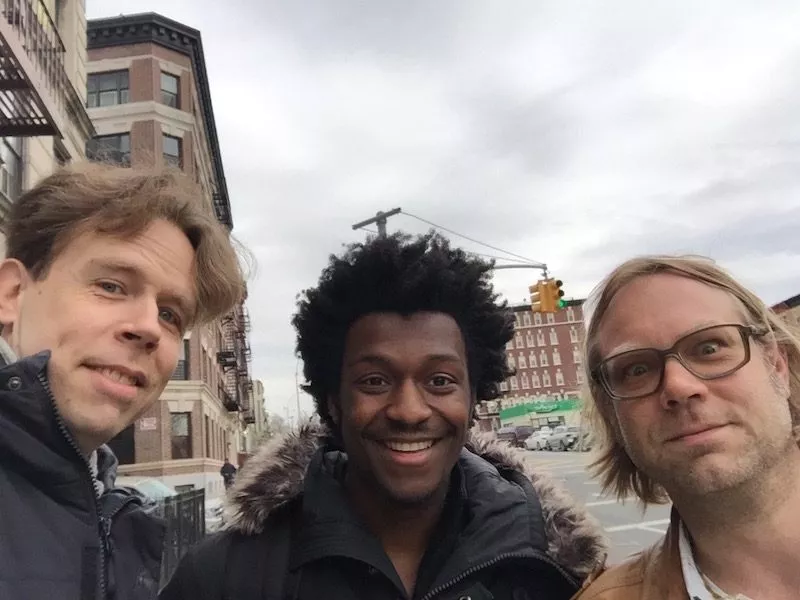 NYC singer Michael Stephenson with Anders Larson and Anders Rose