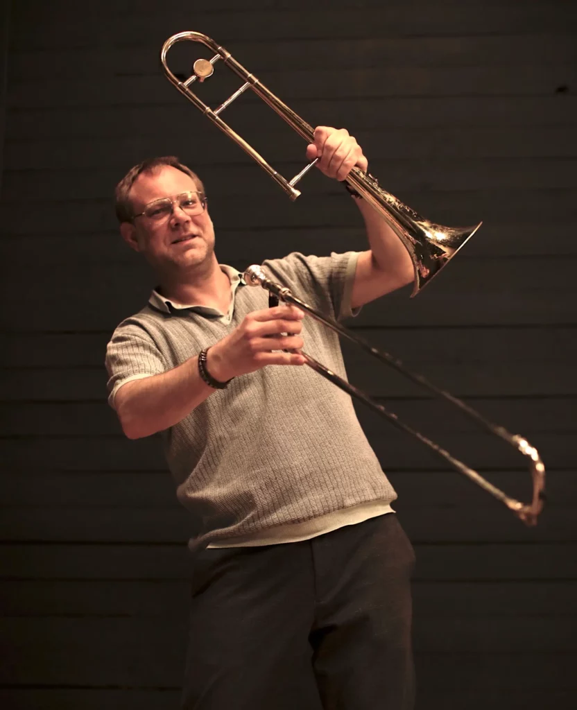 Anders Larson trombone player, recording artist, educator and founder of DigitalTrombone